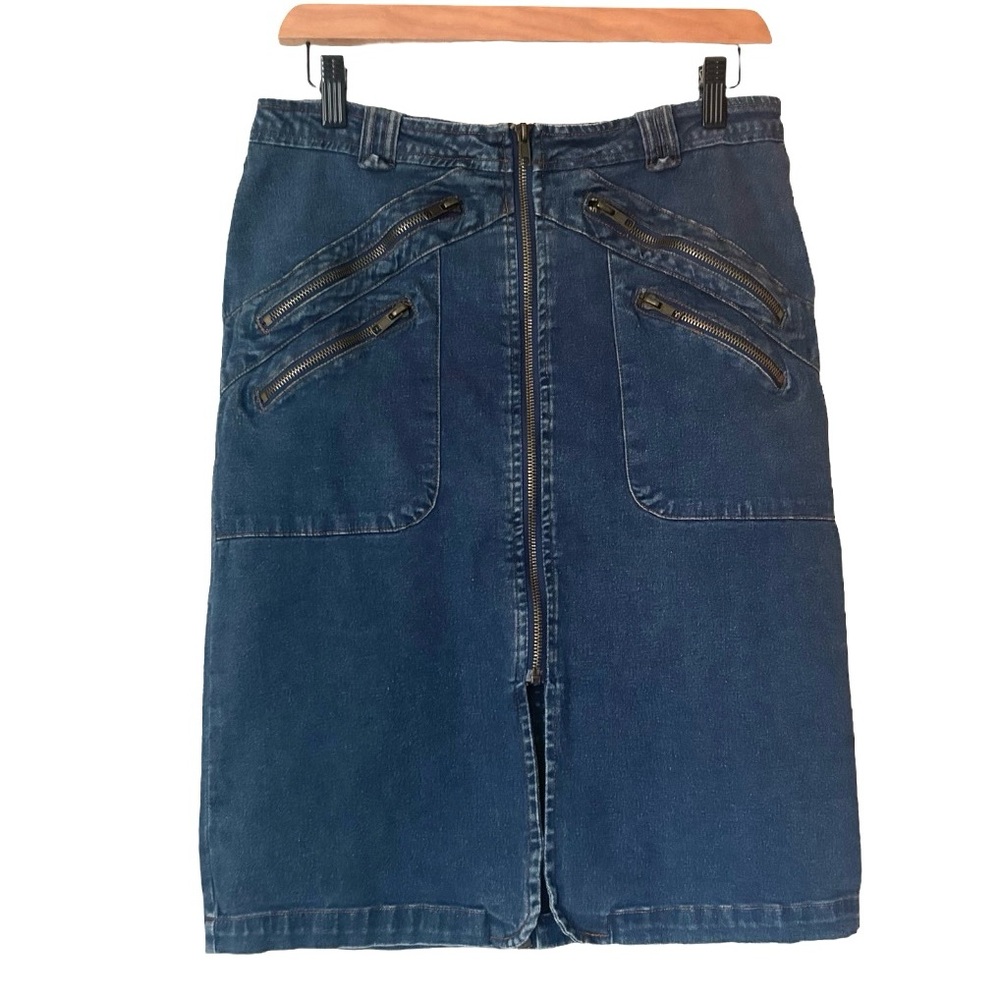 REQUEST Blue Jean Skirt - 9